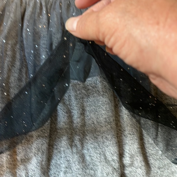 Cat & Jack Gray & Sparkly Silver Dress M (7/8) - Picture 5 of 8